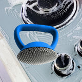 Maxbell Kitchen Cleaning Brush Reusable Metal Dish Scrubber for Barbecue Grills Pots Blue