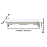 Maxbell Desktop Computer Stand Heightening Supplies for Computers Office Living Room White without Drawer