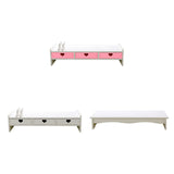 Maxbell Desktop Computer Stand Heightening Supplies for Computers Office Living Room White without Drawer