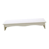 Maxbell Desktop Computer Stand Heightening Supplies for Computers Office Living Room White without Drawer