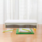 Maxbell Desktop Computer Stand Heightening Supplies for Computers Office Living Room White without Drawer