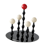 Maxbell Cup Drying Rack Modern Cup Stand Kitchen Cup Holder for Restaurant Bar Table 4 Cup 18cmx18.5cm