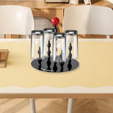 Maxbell Cup Drying Rack Modern Cup Stand Kitchen Cup Holder for Restaurant Bar Table 4 Cup 18cmx18.5cm