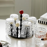 Maxbell Cup Drying Rack Modern Cup Stand Kitchen Cup Holder for Restaurant Bar Table 6 Cup 20cmx18.5cm