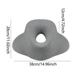 Maxbell Face Down Pillow Reusable Cotton Salon Massage Pillow for Salon Home Resting Gray