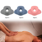Maxbell Face Down Pillow Reusable Cotton Salon Massage Pillow for Salon Home Resting Gray