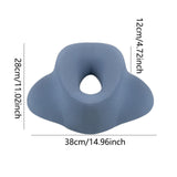 Maxbell Face Down Pillow Reusable Cotton Salon Massage Pillow for Salon Home Resting Light Blue