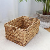 Maxbell Rattan Storage Baskets Sturdy Picnic Basket for Kitchen Living Room Bathroom Small