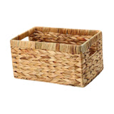 Maxbell Rattan Storage Baskets Sturdy Picnic Basket for Kitchen Living Room Bathroom Small