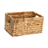 Maxbell Rattan Storage Baskets Sturdy Picnic Basket for Kitchen Living Room Bathroom Small