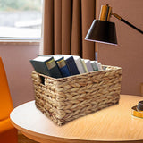 Maxbell Rattan Storage Baskets Sturdy Picnic Basket for Kitchen Living Room Bathroom Small