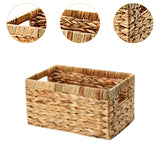 Maxbell Rattan Storage Baskets Sturdy Picnic Basket for Kitchen Living Room Bathroom Large