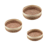 Maxbell Woven Fruit Basket Portable Round Storage Basket for Courtyard Outdoor Bread