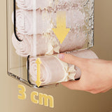 Maxbell Wall Hanging Underwear Storage Box Multifunctional for Cabinet Socks Panties clear