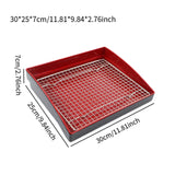 Maxbell Drain Tray for Fried Food Fried Chicken Draining Rack for BBQ Frying Parties 30 cm x 25 cm x 7 cm