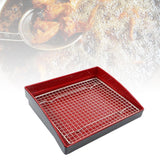 Maxbell Drain Tray for Fried Food Fried Chicken Draining Rack for BBQ Frying Parties 30 cm x 25 cm x 7 cm