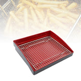 Maxbell Drain Tray for Fried Food Fried Chicken Draining Rack for BBQ Frying Parties 30 cm x 25 cm x 7 cm