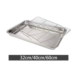Maxbell Baking Sheet with Rack Bakeware Cookie Sheet for Buffet Barbecuing Household 32 cmx22 cmx4.8 cm