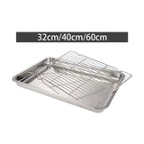 Maxbell Baking Sheet with Rack Bakeware Cookie Sheet for Buffet Barbecuing Household 32 cmx22 cmx4.8 cm