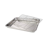 Maxbell Baking Sheet with Rack Bakeware Cookie Sheet for Buffet Barbecuing Household 32 cmx22 cmx4.8 cm