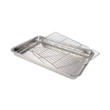 Maxbell Baking Sheet with Rack Bakeware Cookie Sheet for Buffet Barbecuing Household 32 cmx22 cmx4.8 cm