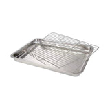 Maxbell Baking Sheet with Rack Bakeware Cookie Sheet for Buffet Barbecuing Household 32 cmx22 cmx4.8 cm