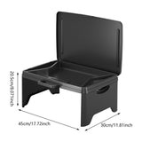 Maxbell Folding Laptop Desk Convenient Laptop Computer Stand for Sofas Office Travel Black