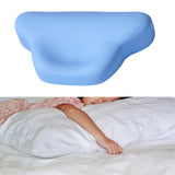 Maxbell Cervical Pillow Triangular Special Pillow Easy to Clean Odorless Neck Pillow Blue