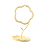 Maxbell Makeup Mirror for Desk Adjustable Flexible Flower Shaped Vanity Mirror Yellow