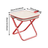 Maxbell Camping Stool Carbon Steel Frame Folding Small Chair for Patio Fishing Beach