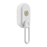 Maxbell 3 in1 Cat Dog Steamy Brush Handheld for Cats and Dogs Massage Pet Hair Brush White