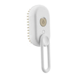 Maxbell 3 in1 Cat Dog Steamy Brush Handheld for Cats and Dogs Massage Pet Hair Brush White