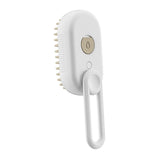 Maxbell 3 in1 Cat Dog Steamy Brush Handheld for Cats and Dogs Massage Pet Hair Brush White