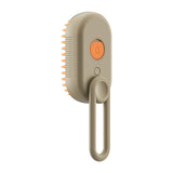 Maxbell 3 in1 Cat Dog Steamy Brush Handheld for Cats and Dogs Massage Pet Hair Brush Khaki