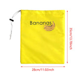 Maxbell Produce Bag Refrigerator Organizer Bag Food Saver Bag Grocery Bag Veggie Bag Bananas Top Text