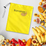 Maxbell Produce Bag Refrigerator Organizer Bag Food Saver Bag Grocery Bag Veggie Bag Bananas Top Text