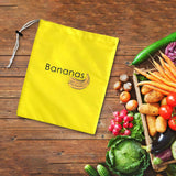 Maxbell Produce Bag Refrigerator Organizer Bag Food Saver Bag Grocery Bag Veggie Bag Bananas Middle Text