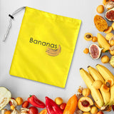 Maxbell Produce Bag Refrigerator Organizer Bag Food Saver Bag Grocery Bag Veggie Bag Bananas Middle Text