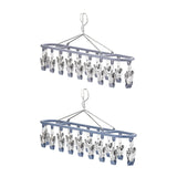 Maxbell Sock Hanger Sturdy Multifunctional Underwear Hanger for Lingerie Diaper Ties Gray