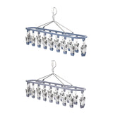 Maxbell Sock Hanger Sturdy Multifunctional Underwear Hanger for Lingerie Diaper Ties Gray