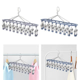 Maxbell Sock Hanger Sturdy Multifunctional Underwear Hanger for Lingerie Diaper Ties Gray