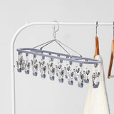 Maxbell Sock Hanger Sturdy Multifunctional Underwear Hanger for Lingerie Diaper Ties Gray