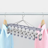Maxbell Sock Hanger Sturdy Multifunctional Underwear Hanger for Lingerie Diaper Ties Gray