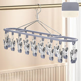 Maxbell Sock Hanger Sturdy Multifunctional Underwear Hanger for Lingerie Diaper Ties Gray