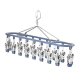 Maxbell Sock Hanger Sturdy Multifunctional Underwear Hanger for Lingerie Diaper Ties Blue