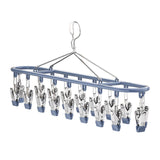 Maxbell Sock Hanger Sturdy Multifunctional Underwear Hanger for Lingerie Diaper Ties Blue