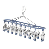 Maxbell Sock Hanger Sturdy Multifunctional Underwear Hanger for Lingerie Diaper Ties Blue