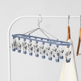 Maxbell Sock Hanger Sturdy Multifunctional Underwear Hanger for Lingerie Diaper Ties Blue