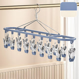 Maxbell Sock Hanger Sturdy Multifunctional Underwear Hanger for Lingerie Diaper Ties Blue