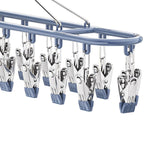 Maxbell Sock Hanger Sturdy Multifunctional Underwear Hanger for Lingerie Diaper Ties Blue
